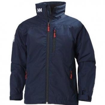 Helly Hansen Jr Crew Midlayer - Chaqueta para niños, color azul, talla 14