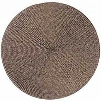 Mantel redondo de 36 cm, gris