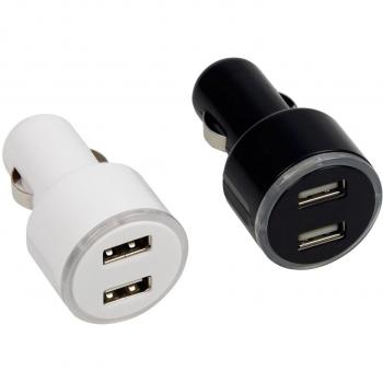 Adaptador USB Doble 12V para Encendedor de Cigarrillos - Carga Rápida 2.1A