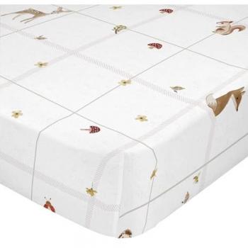 Sábana Bajera Cuna 100% Algodón Multicolor 60 x 120 x 14 cm