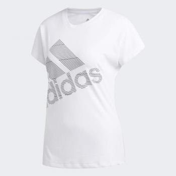 adidas SS Bos Logo tee Camiseta, Mujer, Blanco, XS