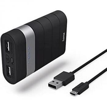 Hama Trip batería externa Negro Ión de litio 7800 mAh - Baterías externas