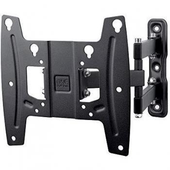 One For All WM4251, Soporte de pared para TV de 19 a 42” Giratorio 180° Peso máx. 30kg, Para todo tipo de TVs LED, LCD, Plasma, negra