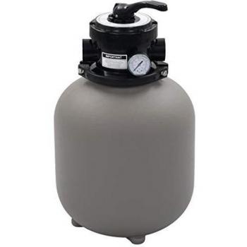 vidaXL Pool Sand Filter with 4 Position Valve Grey 350 mm