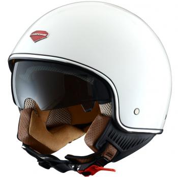 Astone Helmets Casco Jet-Mini, diseño Retro, color Blanco