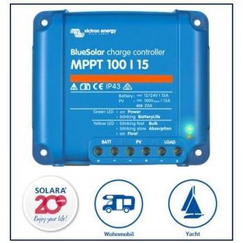Premium Set Victron MPPT 100/15 regulador de carga para caravanas y yates