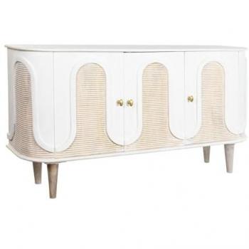 Aparador DKD Home Decor Blanco Natural 153 x 41 x 83 cm, Multicolor, Estándar