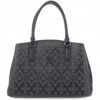 Trussardi Jeans Samantha Ecoleather Studs Handtasche black_black x