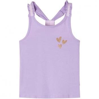 Camiseta de tirantes infantil color lila 116