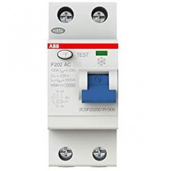 Interruptor diferencial 2P 100A 30mA Clase AC ABB 2CSF202001R1900