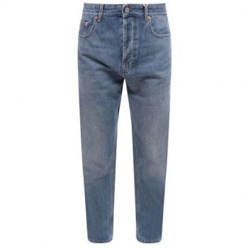 Valentino Men's 5-Pocket Straight-Leg Jeans in Denim, Size 33, Color 558