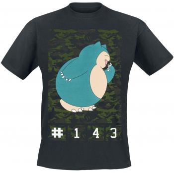 Pokèmon T-Shirt Camo Black Snorlax Men’s -L