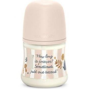 Biberón de Silicona 150 ml Suavinex Wonderland Rosa con Tetina Fisiológica y Flujo Lento