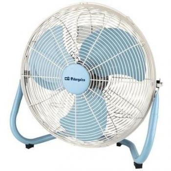 Orbegozo PW 1546 - Ventilador industrial Power Fan, 3 velocidades, aspas metálicas, asa de transporte, 130 W, azul y blanco