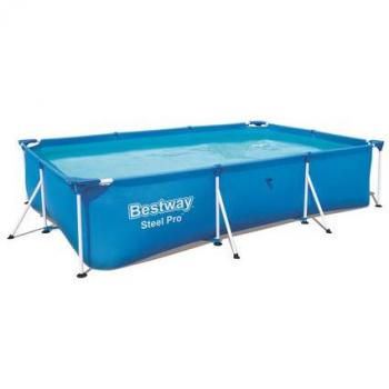 Bestway Steel Pro 56404 Piscina Desmontable Tubular Infantil, 300x201x66 cm