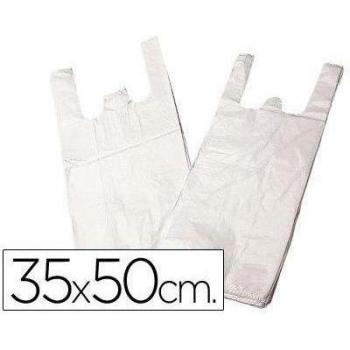 Bahco Bolsa plastico camiseta 35x50, pack de 200 unidades