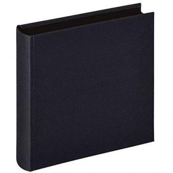 Walther Design FA-223-B álbum de fotos Lino, 26 x 25 cm, 60 páginas negras, con lino, negro