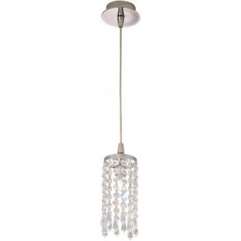 Lámpara colgante de cristal CHARLESTON cromo pulido 1 bombilla G9