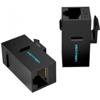 Adaptador conector rj45 cat6 utp/ipgb0-5, 5 unidades, color negro