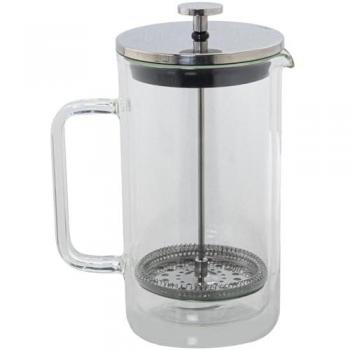 Cafetera de Émbolo Cristal 1 L Doble Acero Inoxidable Alexandra House