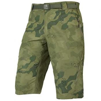 Pantalones Cortos de Ciclismo Endura Hummvee con Badana para Hombre, Color Verde Oliva, Talla S
