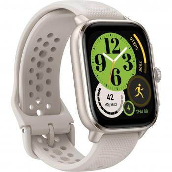 Amazfit Cheetah Square Smartwatch 1.75 AMOLED Display 390x450 Pixels Touchscreen GPS Heart Rate Monitor Notifications Champagne White