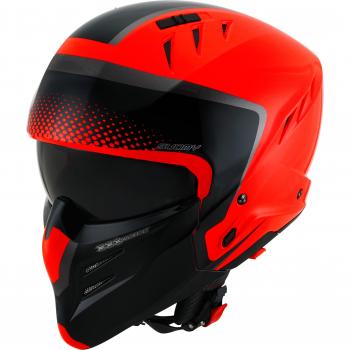 Casco Jet Suomy Armor Crew 2023 Negro Rojo Talla M