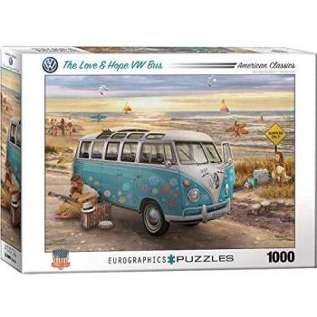 Eurographics 1000-Piece Puzzle - The Love & Hope VW Bus by Greg Giordano