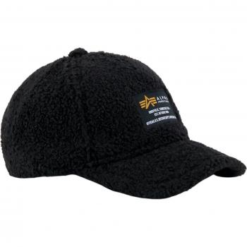 Alpha Industries Teddy Trucker Cap - Black Beanie Hat, One Size