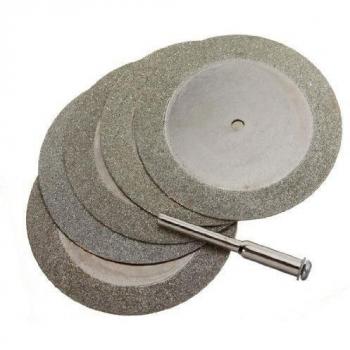 Water & Wood 5PCS 50mm 2 inch Diamond Coated Rotary Cutting Grinding Disc Cut Off Blade Wheel