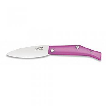 Navaja Pallares color fucsia, mango ABS, hoja de 7 cm de acero de carbono, caja a color, 06098-FU