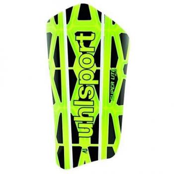 uhlsport Super Lite Plus Protecciones, Juventud Unisex, Black/Fluo Yellow/Fluo Gris, S