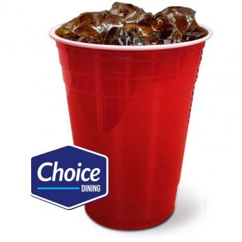 Vasos de plástico desechables de color rojo estilo fiesta americana de 470 ml 50/100 unidades, pack de 100