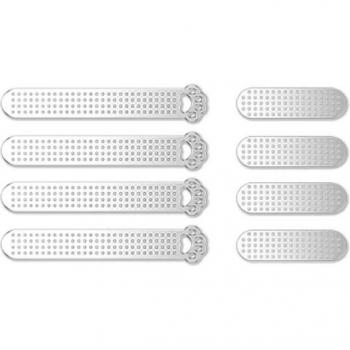 Malla de Metal Antipolvo para iPhone 13 Pro Max - Pegatinas de Red a Prueba de Polvo (8 Uds)