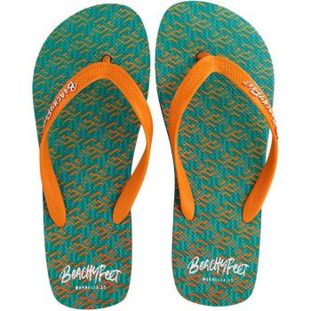 Chanclas de hombre Bemevv01 Naranja - Modelo Verano Beachy Feet