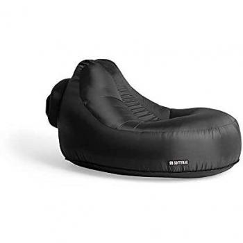 Silla tumbona de aire Softybag negra