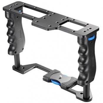 NeewerPro® (Versión profesional de productos de Neewer) Jaula de Cámara de Aluminio para Canon 5D mark II/ 5D mark III/700D 650D 600D 550D 500D 450D;Nikon D7000 D5200 D5100 D5000 D3300 D3200 D3100 D3000,Sony A850,A700,A550,A450,A77y otras cámaras con 