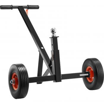 Carro de Remolque Ajustable Vevor, Capacidad de Peso de 600 Libras, Fabricado en Acero al Carbono, Altura Ajustable de 41-61 cm, Bola de 47.6 mm,