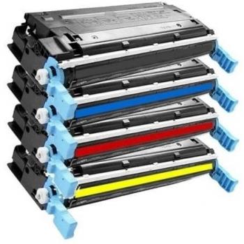 4er Set High Quality Eurotone Toner Cartridge compatibile remanufactured para HP Color LaserJet 3600 N DN 3600N 3600DN - Alternative para Q6470A Q6471A Q6472A Q6473A - XXLsatz
