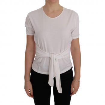 Dolce & Gabbana White Cotton Silk T-Shirt - IT38|XS, Female, Size: 2XS, Stylish and Versatile
