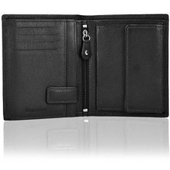 Samsonite monedero formato vertical 78020 compartimento plegable y compartimento con cremallera piel 10,5 cm Black