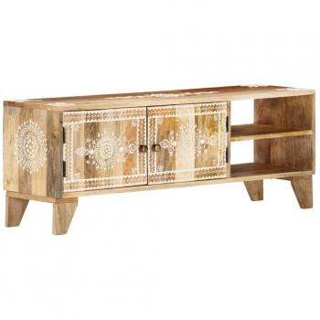 Solid Wood Mango TV Cabinet 43.3x11.8x15.7