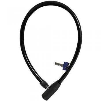 oxc Cable Antirrobo Hoop 4mm x 600mm, Adultos Unisex, Negro