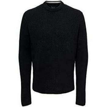 Only & Sons Pullover Girocollo uomo Nero