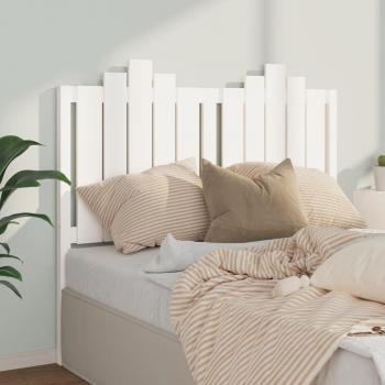 Cabecero de cama madera maciza de pino blanco 126x4x110 cm - vidaXL/LES TENDANCES