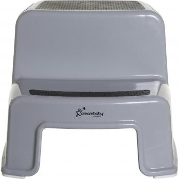 Taburete de Escalera Dreambaby® Antideslizante Blanco/Aqua con 2 Niveles para Niños y Adultos - Soporta hasta 80 kg