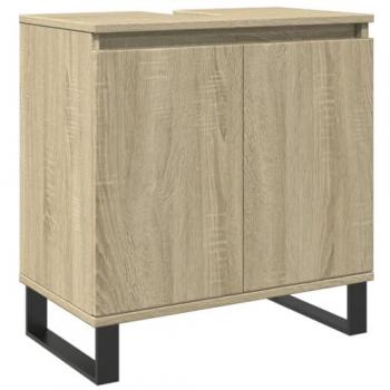 Armario de baño madera de ingeniería roble Sonoma 58x33x60 cm