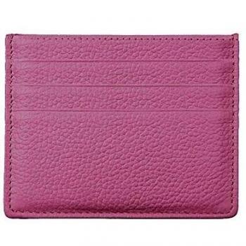 Hibate (Morado) Mini Cuero FRID Tarjetero Fundas para Tarjetas de Crédito Cartera Hombre Mujer Señoras Niña Niño Piel Billetera