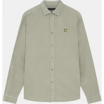 Lyle & Scott Men's Needle Corduroy Shirt in Khaki Smoke, XL