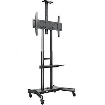 Soporte de Pantalla Multibrackets M Public Floorstand Basic 180 con Estante y Soporte para Cámara, Altura 2,03 m (80), Color Negro
